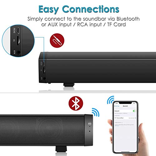 Wireless PC Soundbar for Home Theater Stereo