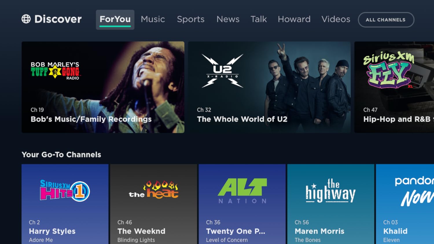 SiriusXM for TV - Music, Radio & Video