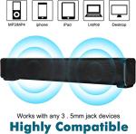 Wired & Wireless Soundbar for PC/Laptop/Tablet/Smartphone