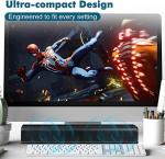 Wired & Wireless Soundbar for PC/Laptop/Tablet/Smartphone