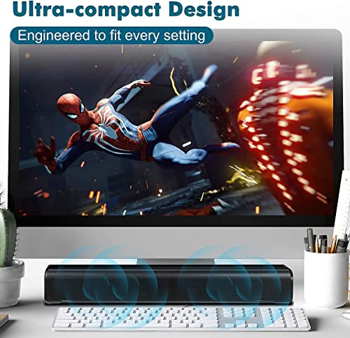 Wired & Wireless Soundbar for PC/Laptop/Tablet/Smartphone