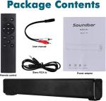 Wired & Wireless Soundbar for PC/Laptop/Tablet/Smartphone