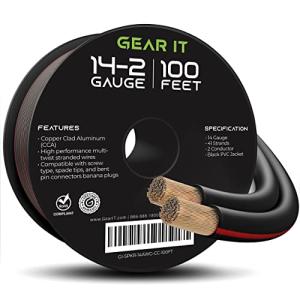 GearIT 14AWG Speaker Wire - 100ft