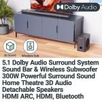 Majesty 5.1 Surround Sound System with Wireless Subwoofer