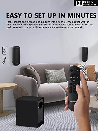 Wireless 5.1 Surround Sound System for TVs