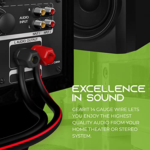 GearIT 14AWG Speaker Wire - 100ft