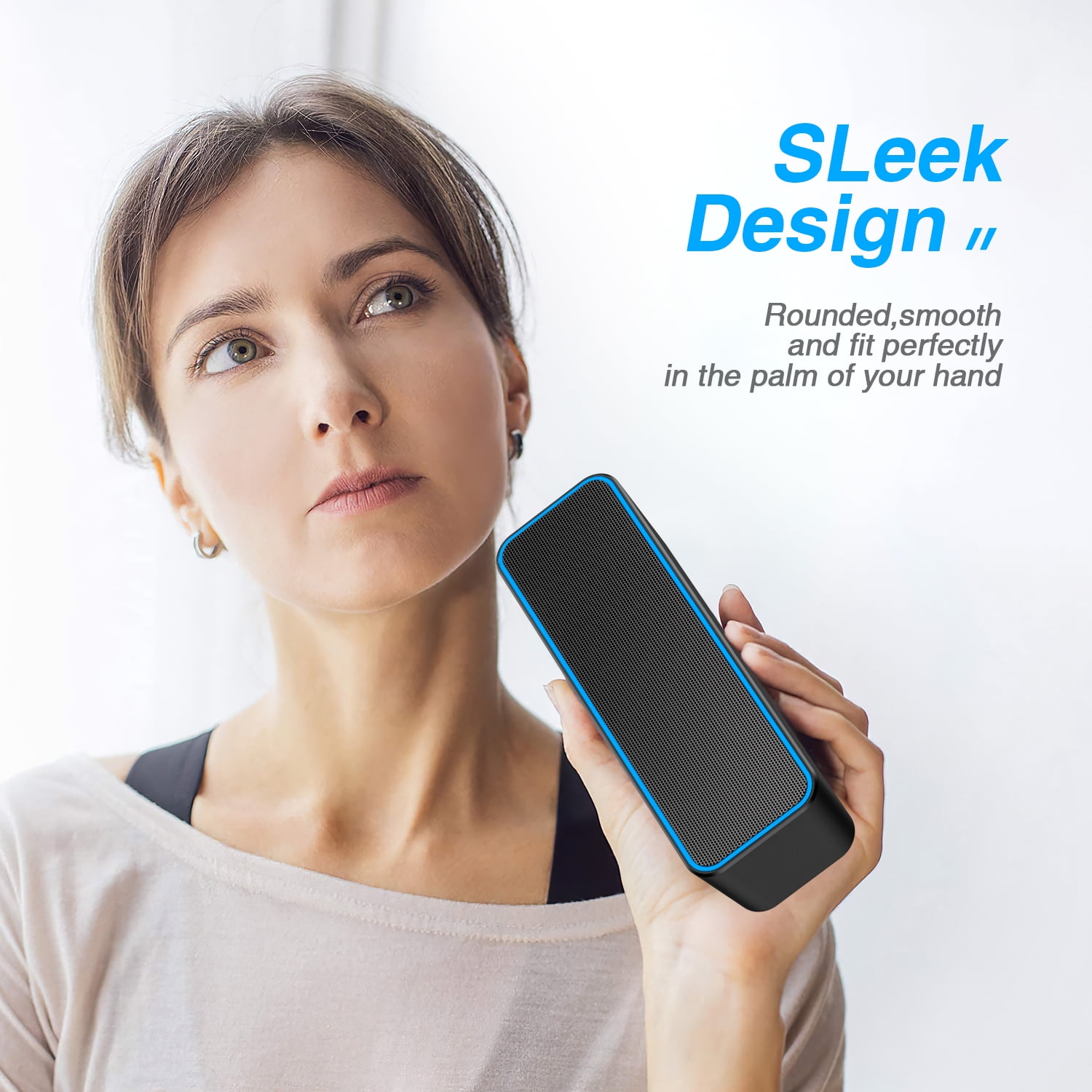Portable Bluetooth Speaker with Loud Stereo Sound