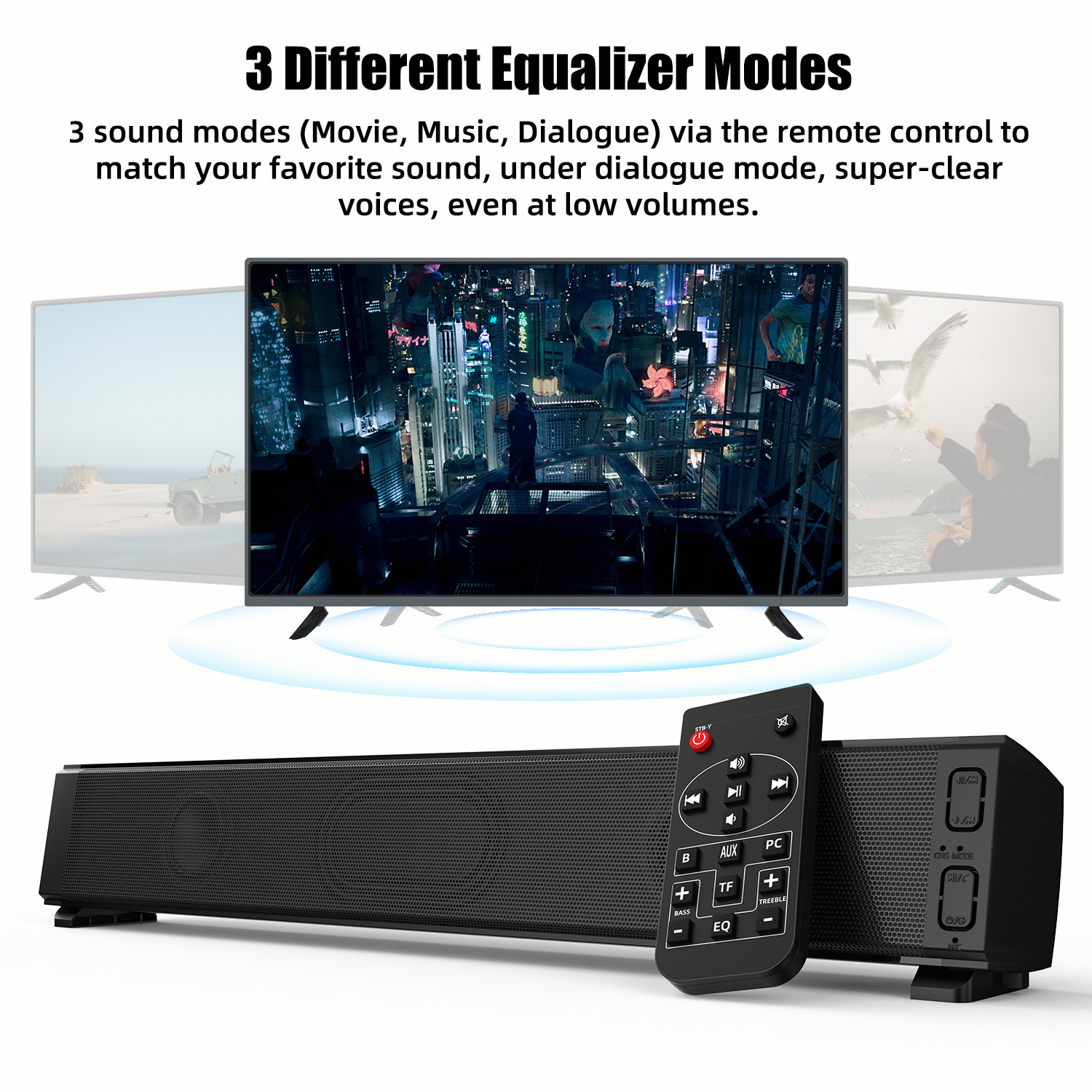 Wireless Dual Speaker Soundbar for Home Theater