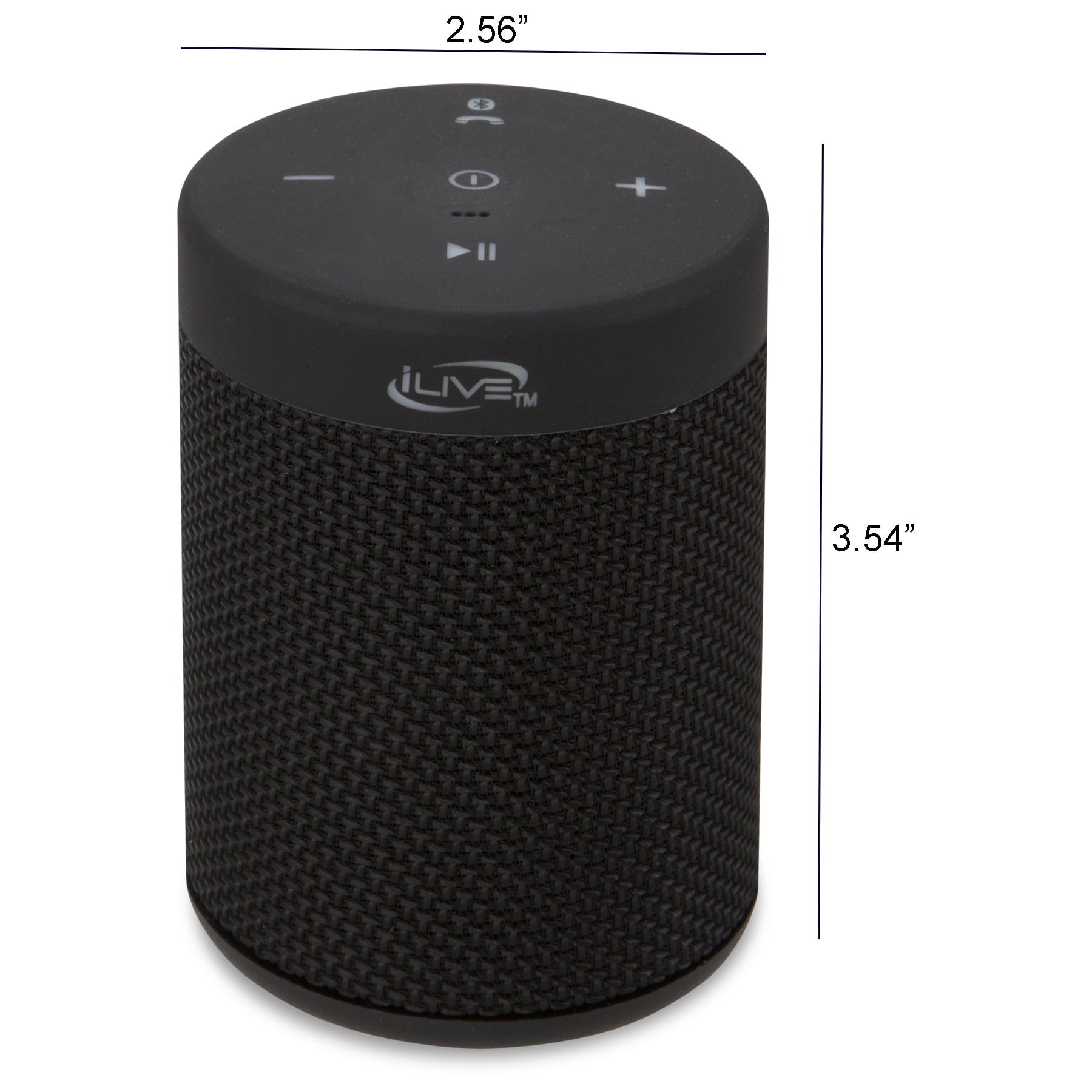 iLive Black Waterproof Bluetooth Speaker