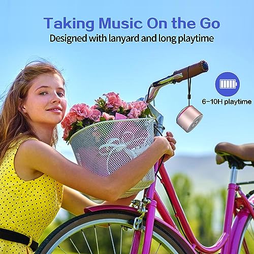 Portable Wireless Bluetooth Speaker with HD Sound - Rose Gold