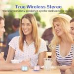 Portable Wireless Bluetooth Speaker with HD Sound - Rose Gold