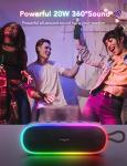 Portable Waterproof Bluetooth Speaker with Lights