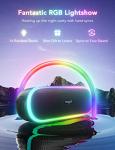 Portable Waterproof Bluetooth Speaker with Lights