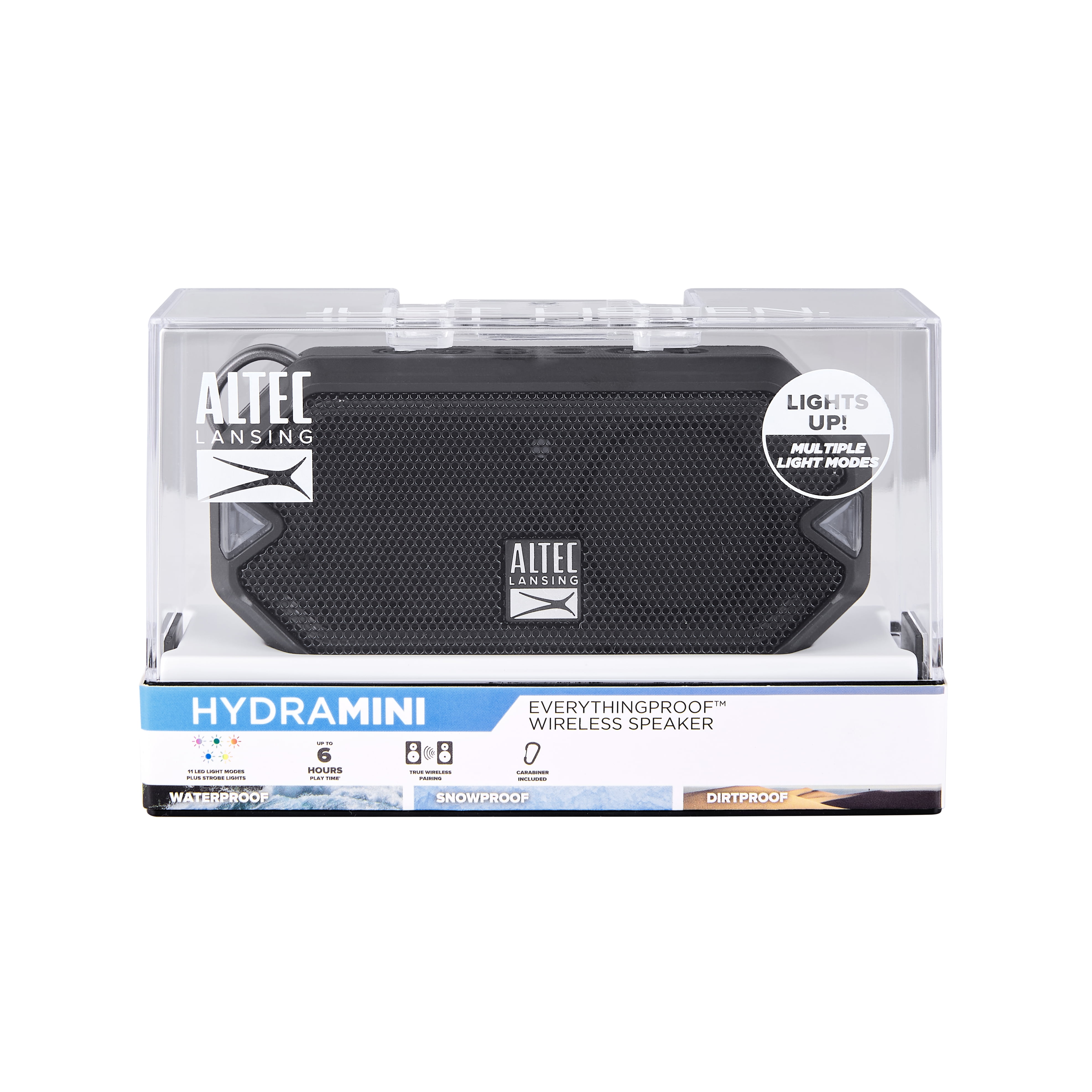 Black Altec Lansing HydraMini Bluetooth Speaker