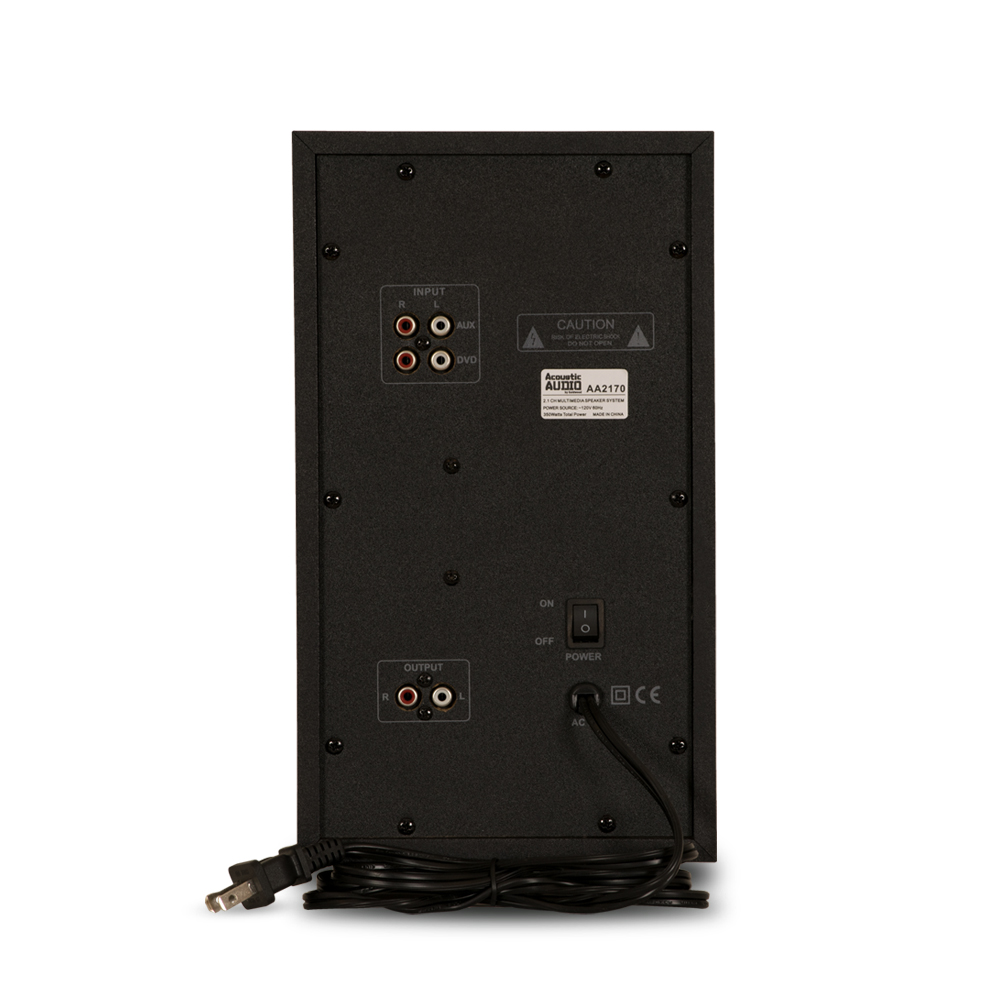 Bluetooth Home Speaker System with USB & Cables