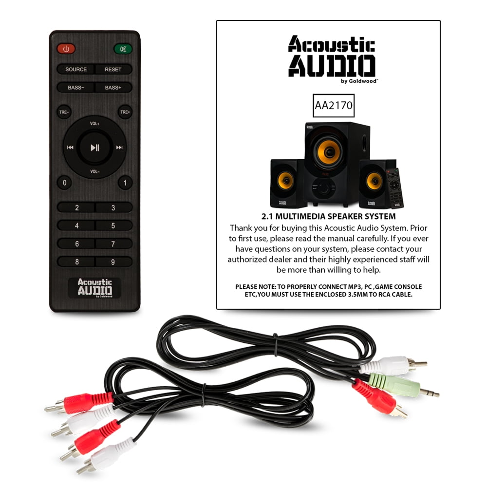 Bluetooth Home Speaker System with USB & Cables