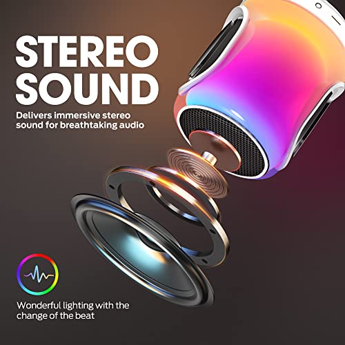 DUVOSS Portable Bluetooth Speaker with RGB Lights