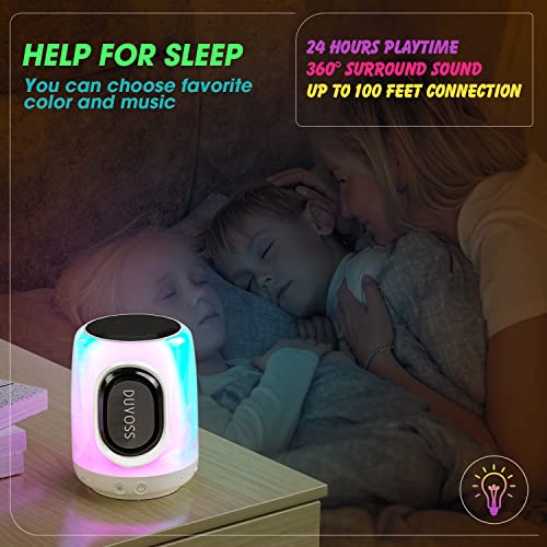 DUVOSS Portable Bluetooth Speaker with RGB Lights