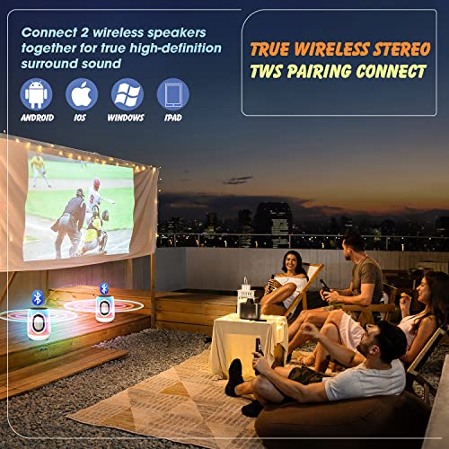 DUVOSS Portable Bluetooth Speaker with RGB Lights