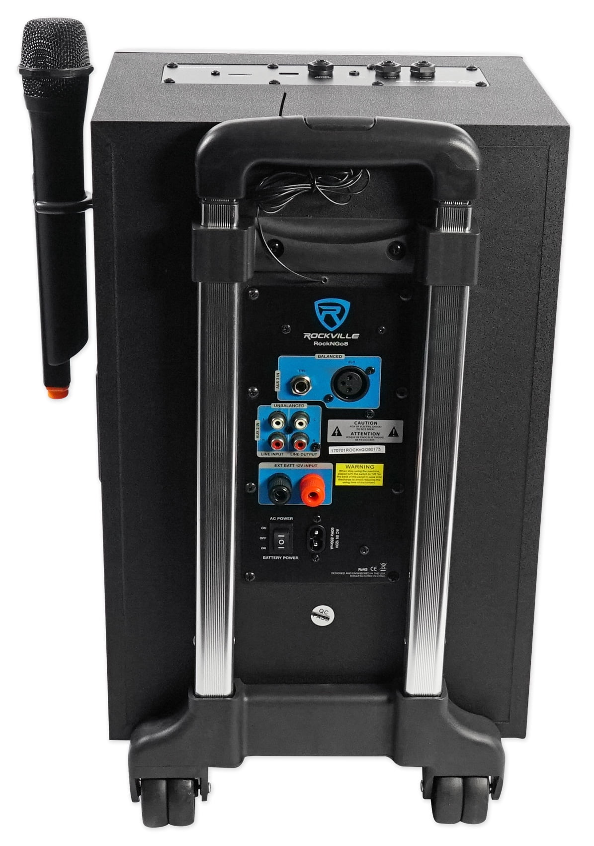 Portable 8" Bluetooth Home Speaker and Mic