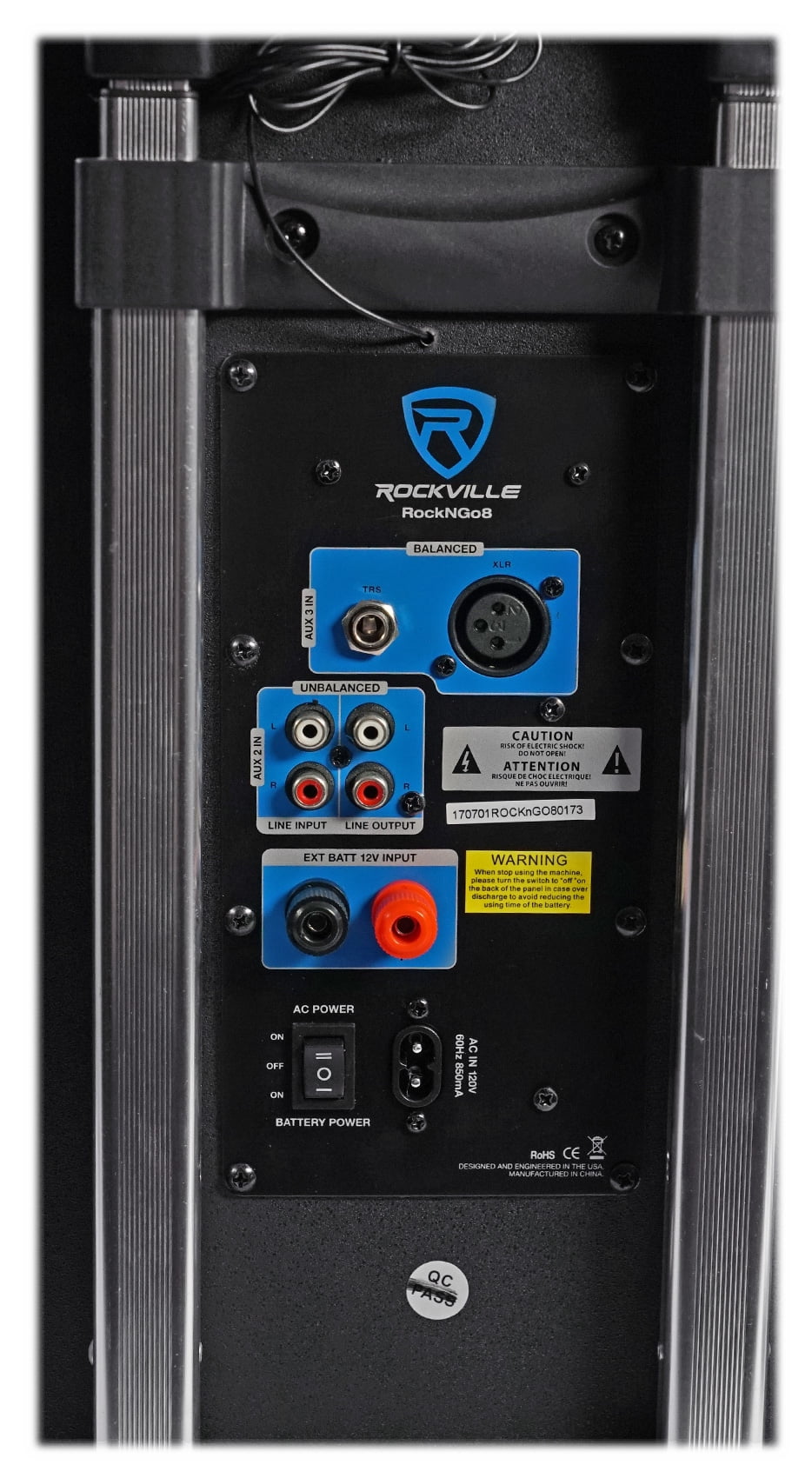 Portable 8" Bluetooth Home Speaker and Mic