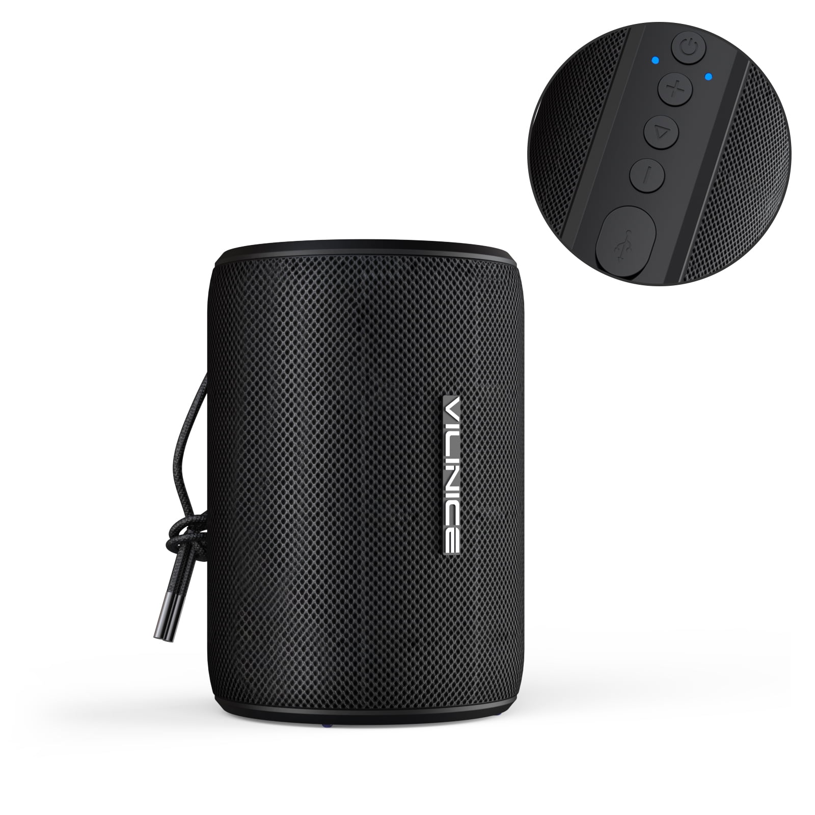 Portable Waterproof Bluetooth Speaker with Subwoofer