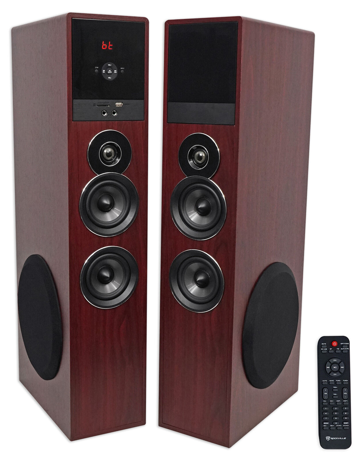Cherry Tower Speakers with Bluetooth & USB