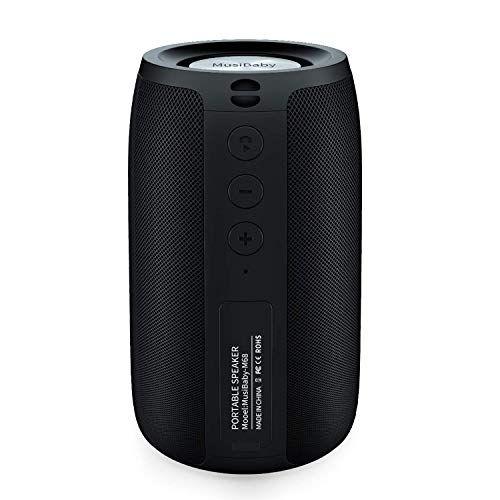 MusiBaby Waterproof Bluetooth Speaker with Booming Bass