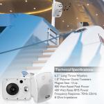 Pyle Home 6.5" Indoor/Outdoor 800-Watt Bluetooth Speaker System