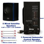 Bluetooth Home Theater Speaker System 5.1 Surround Sound