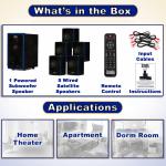 Bluetooth Home Theater Speaker System 5.1 Surround Sound