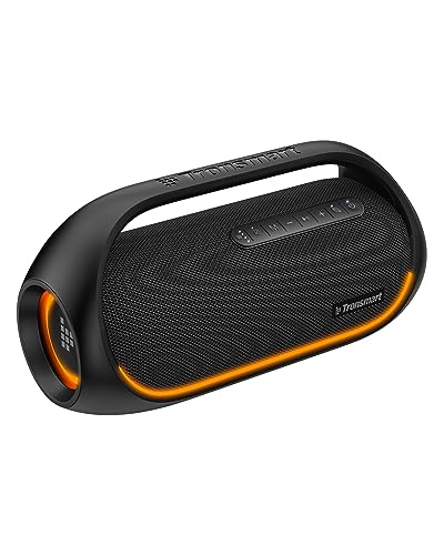 Portable Bluetooth Speaker with Powerful Bass & LEDs