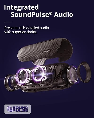 Portable Bluetooth Speaker with Powerful Bass & LEDs