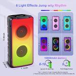 Portable 60W Bluetooth Stereo Speaker with Rich Bass