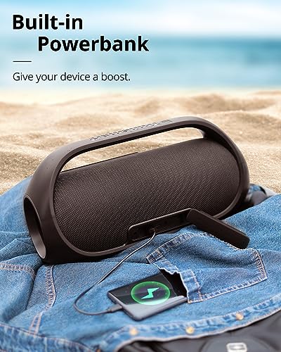 Portable Bluetooth Speaker with Powerful Bass & LEDs