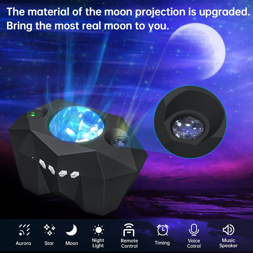 Galaxy Moon Projector with Bluetooth Speaker
