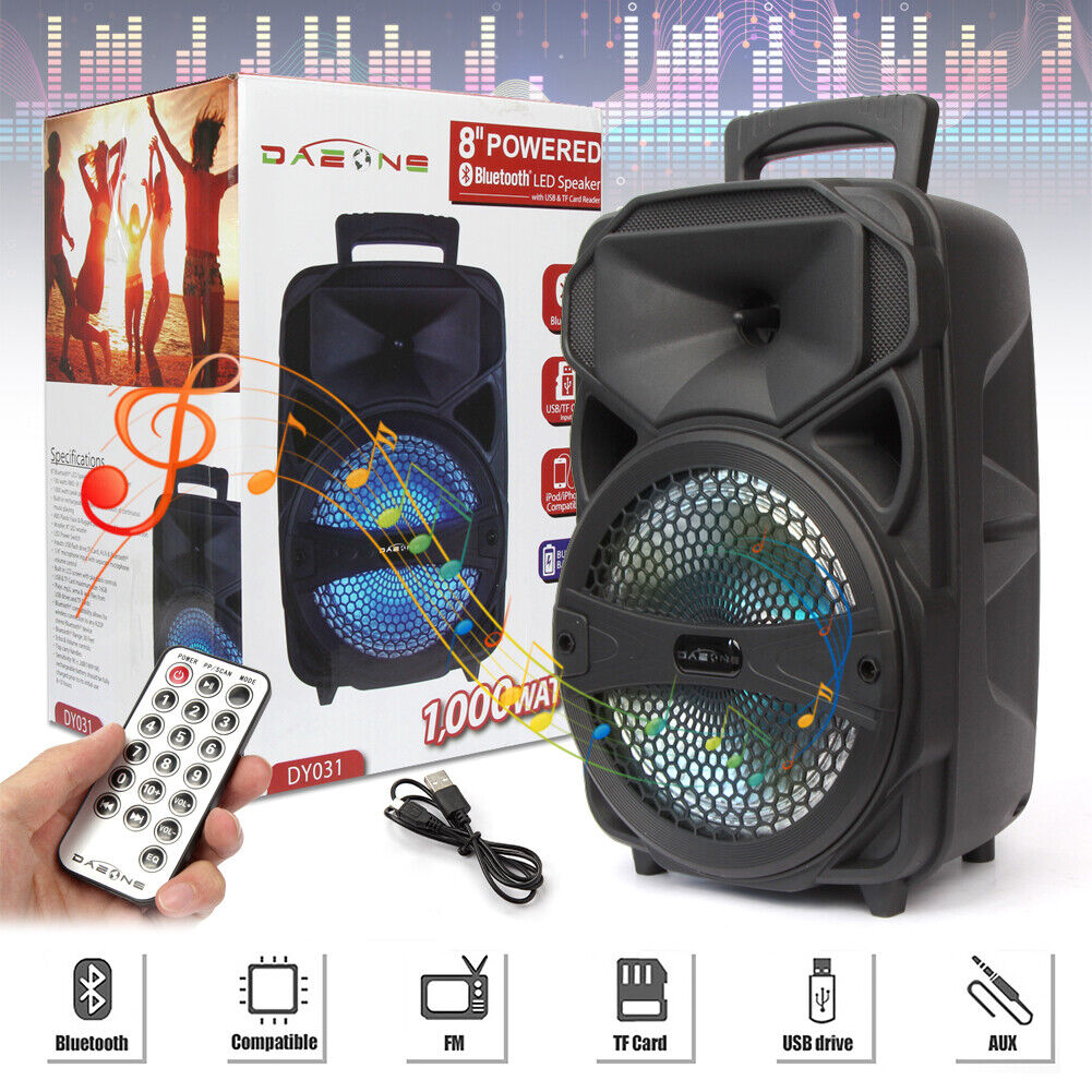 Portable Bluetooth Party Speaker with Heavy Bass