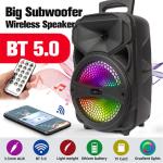 Portable Bluetooth Party Speaker with Heavy Bass