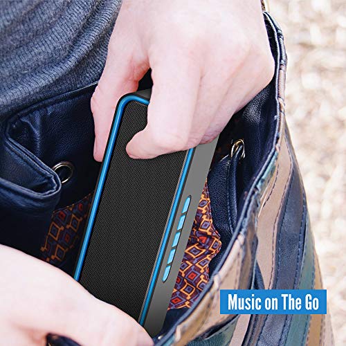 Portable Bluetooth Speaker with HiFi Bass (Blue)