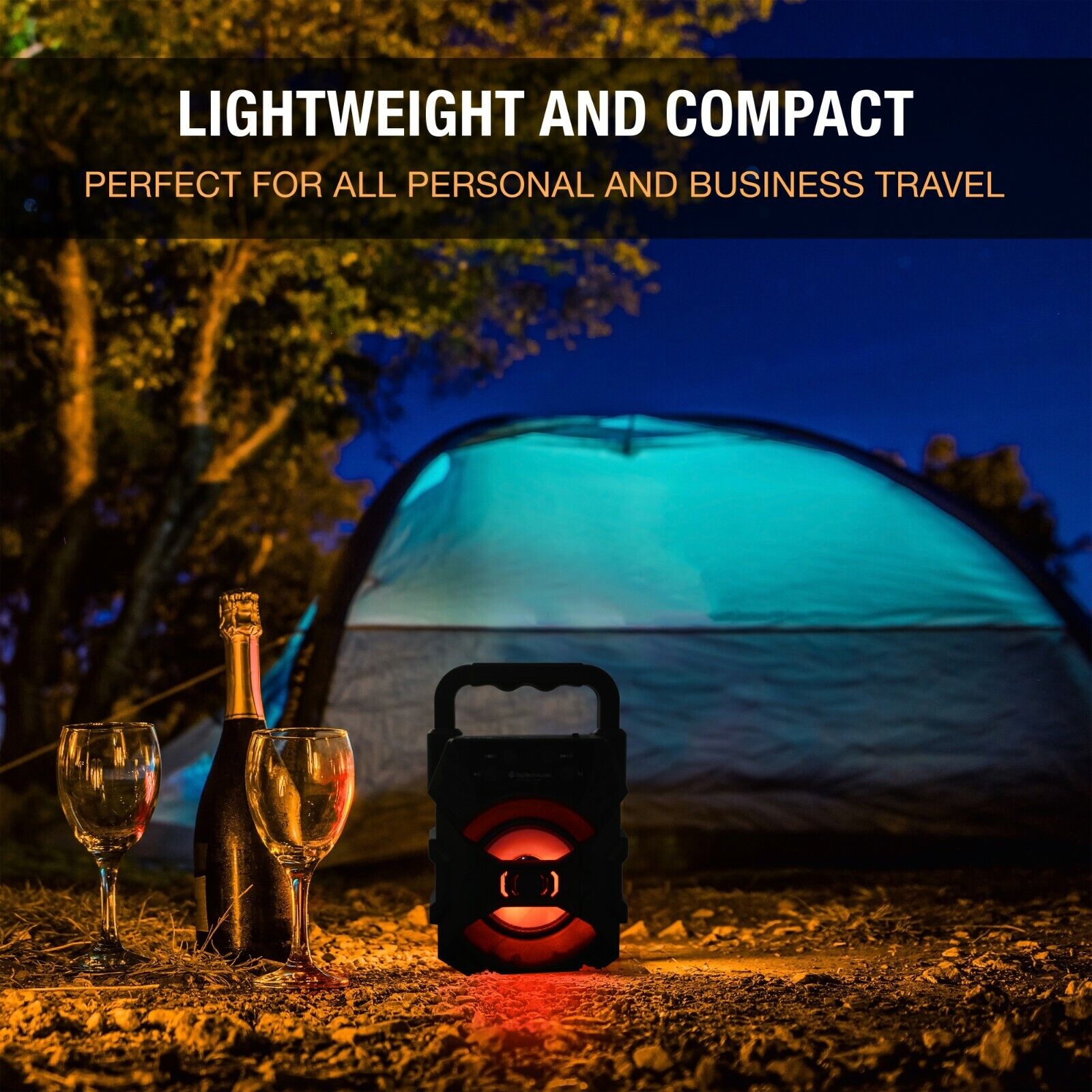 Mini Portable Bluetooth Party Speaker with Lights