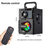 Portable Bluetooth Speaker with Subwoofer & LED Lights