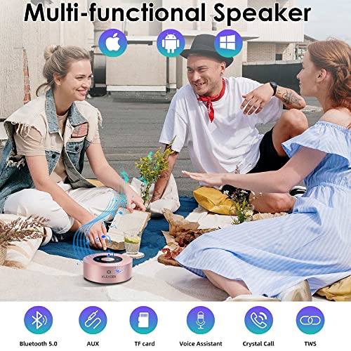 Smart Touch Bluetooth Speaker - Rose Gold Mini Speaker