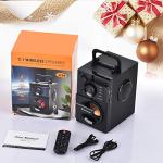 Portable Bluetooth Speaker with Subwoofer & LED Lights