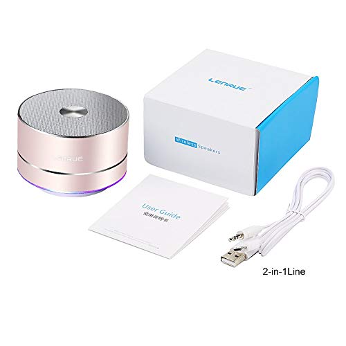 Mini Bluetooth Speaker with LED Lights and Enhanced Bass