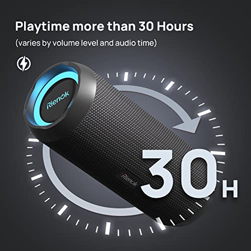 Portable Waterproof Bluetooth Speaker with Enhanced Bass