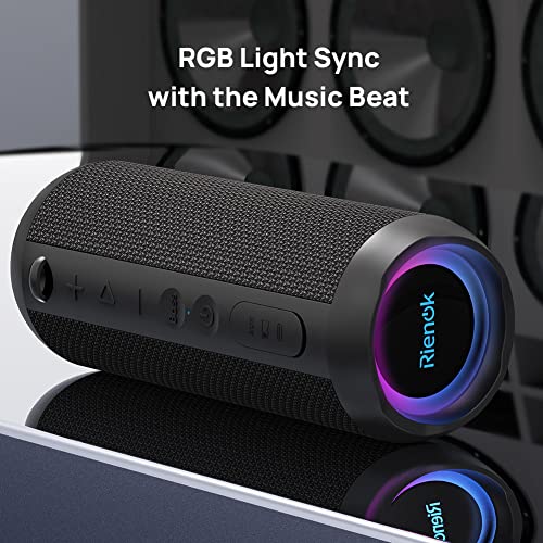 Portable Waterproof Bluetooth Speaker with Enhanced Bass