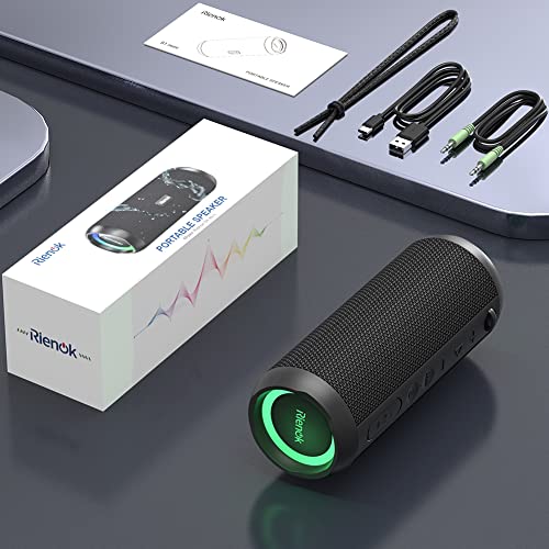 Portable Waterproof Bluetooth Speaker with Enhanced Bass