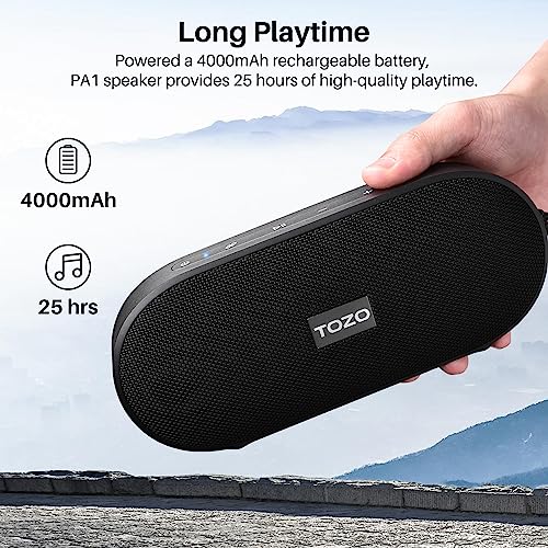 TOZO PA1 Portable Bluetooth Speakers with 20W Sound