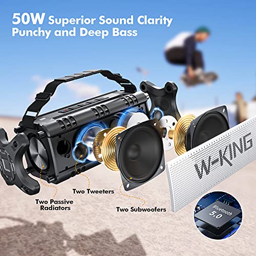 W-KING 50W Bluetooth Outdoor Speaker