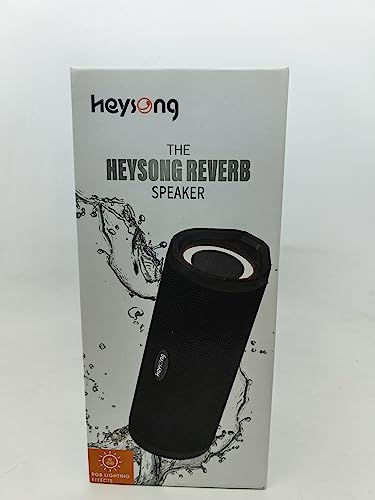 HEYSONG Waterproof Bluetooth Speaker with LED Light
